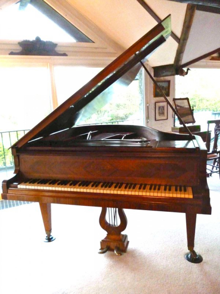 Photo : PIANO   PLEYEL   1 2Q numerote F 1927 palissandre