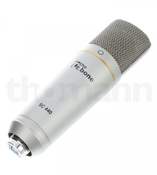 Photo : Microphone       T bone SC 440 USB + accessoires