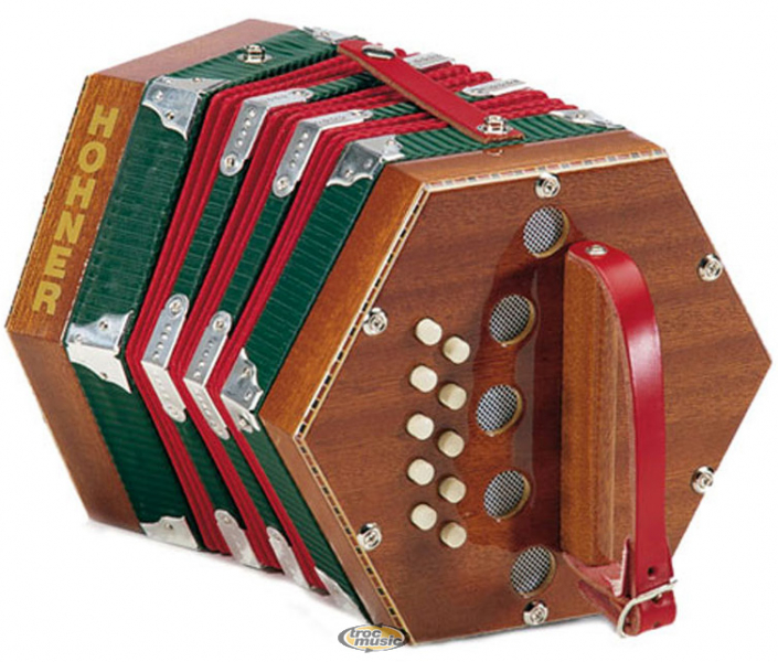 Photo annonce Concertina HOHNER D40 9 avec sa housse